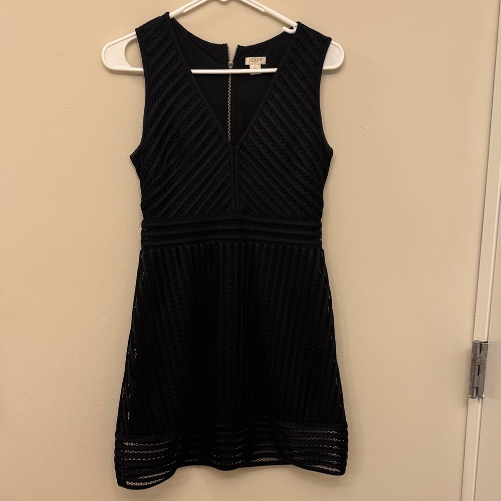 J. Crew Black Textured Dress